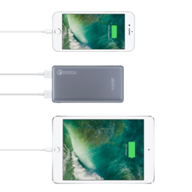 Batterie Externe PowerHouse Ultra Slim GEN 2.0 10 000mAh (37Wh), Gris Sidéral