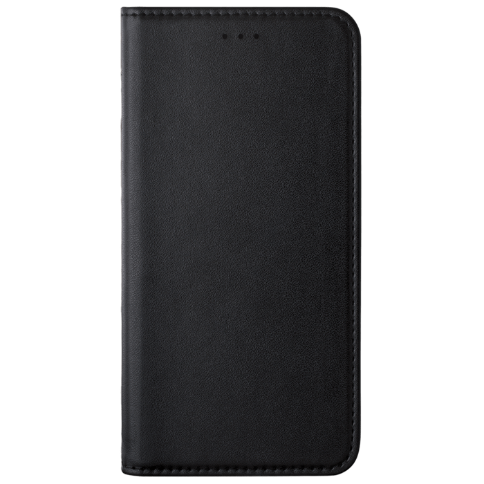 Coque clapet folio avec fente pour cartes & support pour Samsung Galaxy A6 (2018), Noir