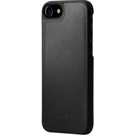 Coque magn&eacute;tique en cuir v&eacute;ritable pour Apple iPhone 6/6s/7/8/SE 2020, Noir