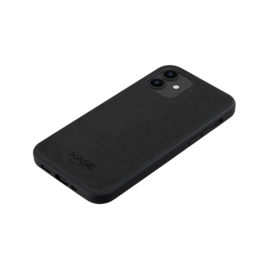 Coque en Su&egrave;de Alcantara pour Apple iPhone 12 mini, Noir Minuit