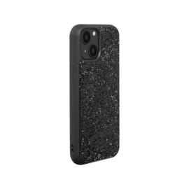 Coque Bling Strass pour Apple iPhone 13 mini, Noir Minuit