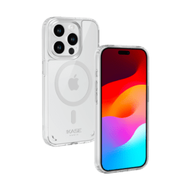 Coque antibact&eacute;rienne antichoc magn&eacute;tique invisible pour Apple iPhone 15 Pro, Transparente