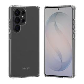 Coque hybride invisible fabriqu&eacute; avec 83% de plastique recycl&eacute; pour Samsung Galaxy S26 Ultra 5G, Transparente
