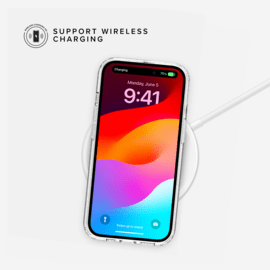 Coque hybride &eacute;tincelante invisible GEN 2.0 83% de plastique recycl&eacute; pour Apple iPhone 15 Pro, Transparente