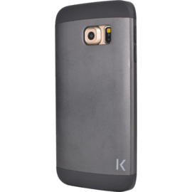 Coque slim anti-choc pour Samsung Galaxy S6 Edge, Gris sid&eacute;ral