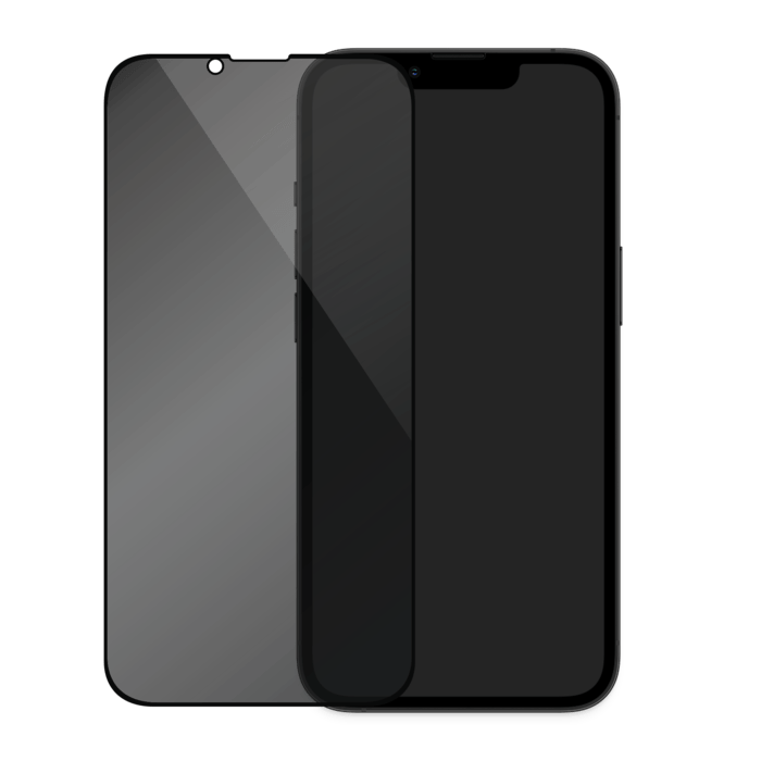 Protection d'écran Privée en verre trempé (100% de surface couverte) pour Apple iPhone 13 Pro Max, Noir
