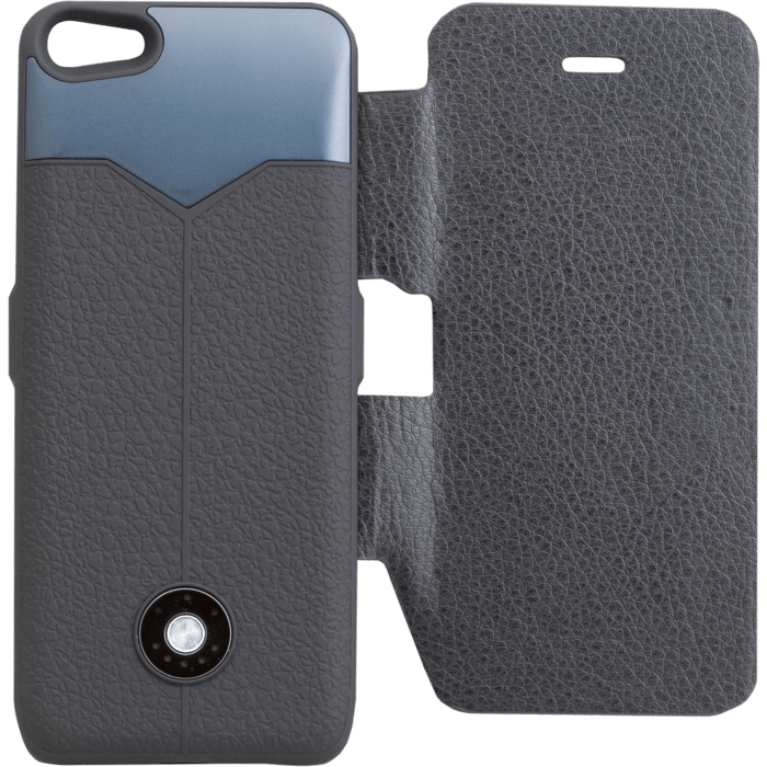 Coque batterie avec Clapet 2400mAh pour Apple iPhone 5c, Noir