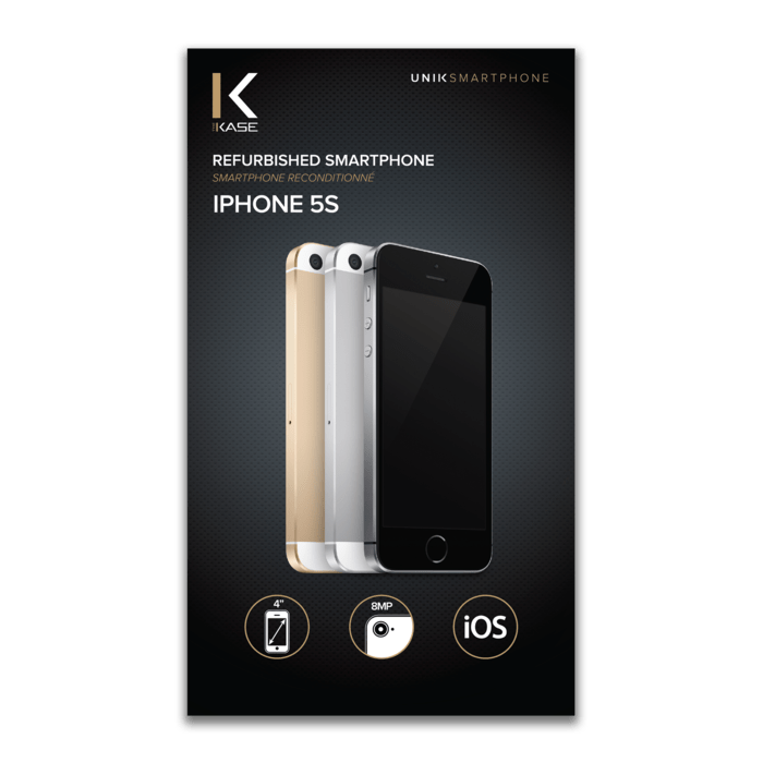 iPhone 5s reconditionné 16 Go, Argent