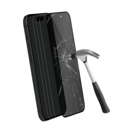 Protection d'écran Privée en verre trempé (100% de surface couverte) pour Apple iPhone 15, Noir