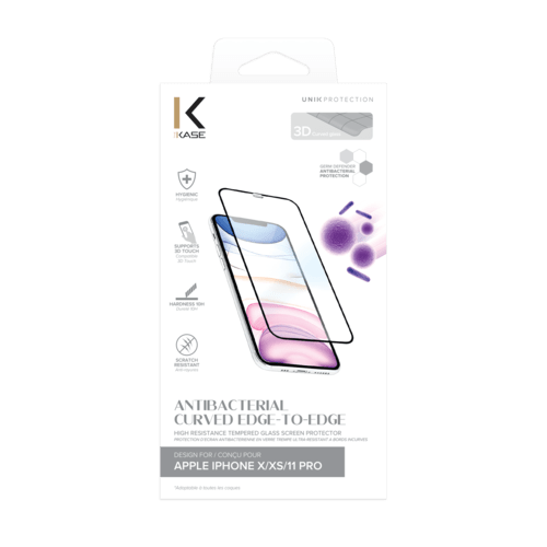 Protecteur D'écran Verre Trempé 9H Pour IPhone X/XS - Pack De 2 - Qualité Supérieure, Anti-rayures - Neuf Sous Film