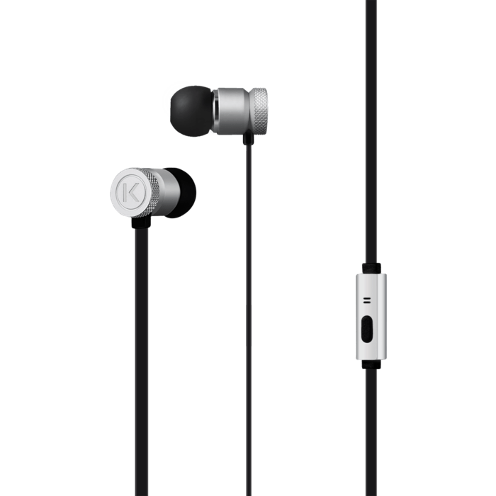 &Eacute;couteurs intra-auriculaires &agrave; isolation&nbsp;phonique&nbsp;haute fid&eacute;lit&eacute;, Argent