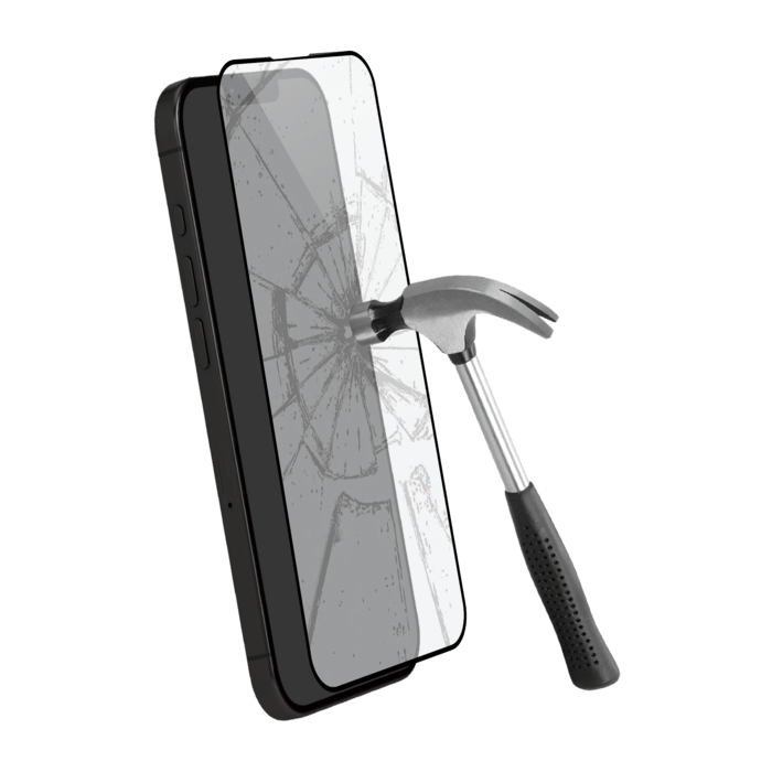 Protection d'&eacute;cran en verre tremp&eacute; (60% verre tremp&eacute; recycl&eacute;) pour Apple iPhone 13/13 Pro/14/16e/17e, Noir