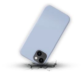 Coque antichoc en gel de silicone doux pour Apple iPhone 14, Bleu Lilas