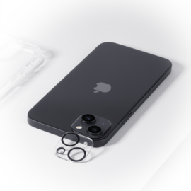 Protecteur d'objectif d'appareil photo en cristal acrylique pour Apple iPhone14/14 Plus , transparent