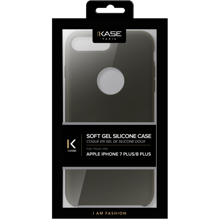 Coque en gel de silicone doux pour Apple iPhone 7plus/8plus, Vert olive foncé