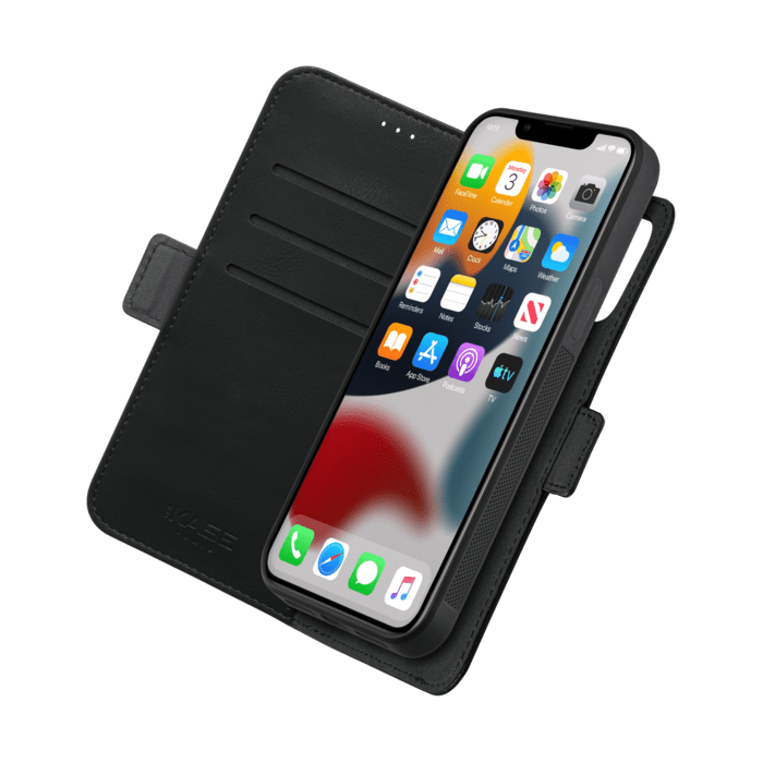 Etui & Coque robuste magn&eacute;tique 2-en-1 pour Apple iPhone 13 Pro, Noir Onyx