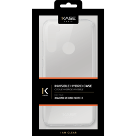 Coque hybride invisible pour Xiaomi Redmi Note 8, Transparente