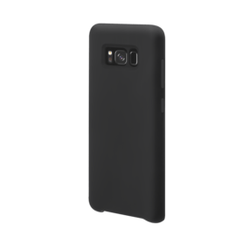 Coque en Gel de Silicone Doux pour Samsung Galaxy S8, Noir satin