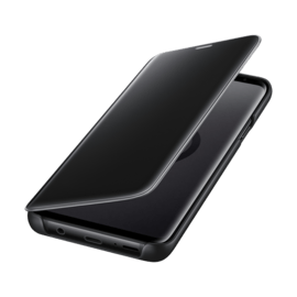 Case Clear View cover avec fonction Stand Black Galaxy S9+