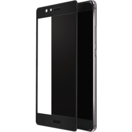 Protection d'&eacute;cran en verre tremp&eacute; (100% de surface couverte) pour Huawei P9, Noir