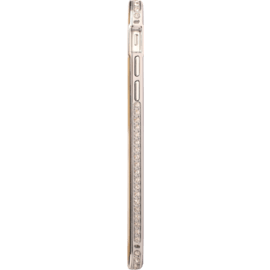 Bumper classique pour Apple iPhone 6 Plus, contours strass, Argent
