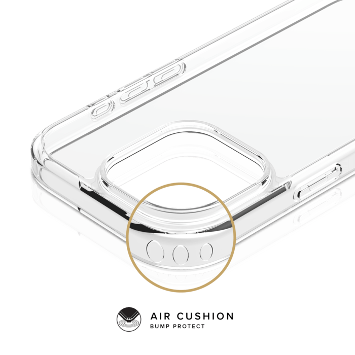 Coque hybride invisible fabriqu&eacute;e &agrave; 83 % de plastique recycl&eacute; pour Apple iPhone 16  Pro, transparente