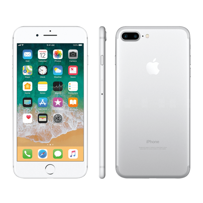 iPhone 7 Plus reconditionn&eacute; 128 Go, Argent, d&eacute;bloqu&eacute;