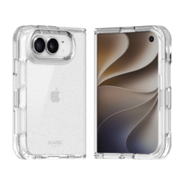 Coque hybride &eacute;tincelante invisible GEN 2.0 83% de plastique recycl&eacute; pour Apple iPhone Duo, Transparente