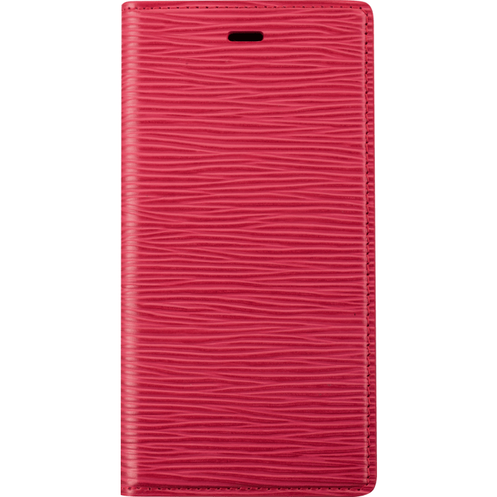 Diarycase 2.0 Coque clapet en cuir v&eacute;ritable avec support aimant&eacute; pour Apple iPhone XS Max, Rouge Bordeaux