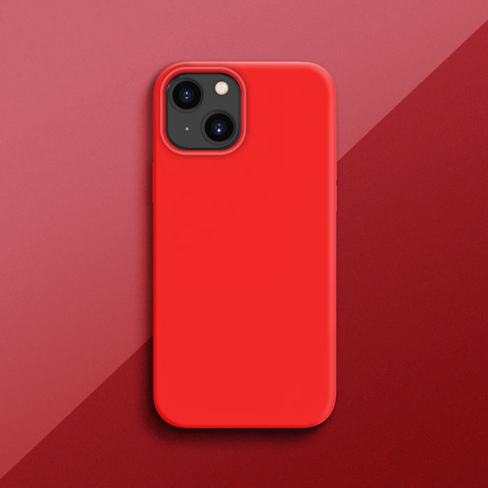 Coque étui SELENCIA pour Apple iPhone 13 Mini - Rouge