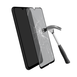 Protection d'écran en verre trempé (100% de surface couverte) pour Huawei P Smart 2020, Noir