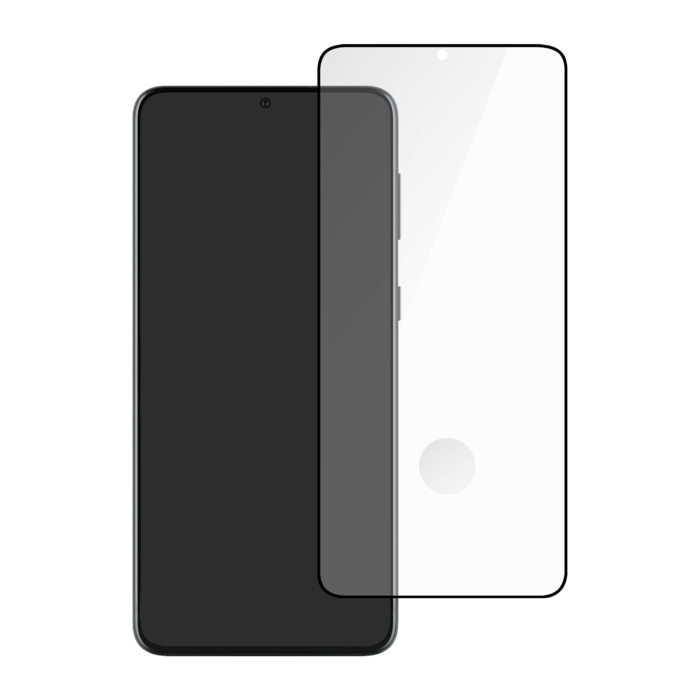 Protection d'&eacute;cran en verre tremp&eacute; incurv&eacute; bord &agrave; bord pour Samsung Galaxy S21+ 5G, noir