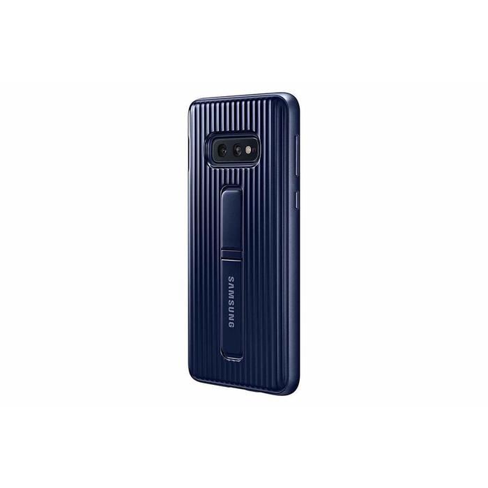 Coque renforc&eacute;e avec fonction Stand Bleu marine pour Galaxy S10E