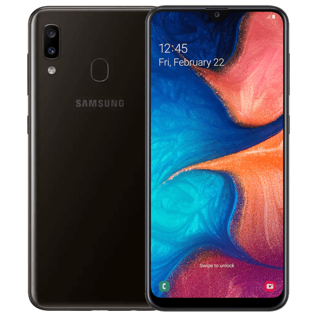 Galaxy A20 2019 reconditionn&eacute; 32 Go, Noir, d&eacute;bloqu&eacute;