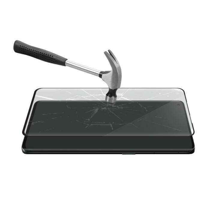 Protection d'&eacute;cran en verre tremp&eacute; Bord &agrave; Bord Incurv&eacute; pour OPPO Find X3 Neo, Noir