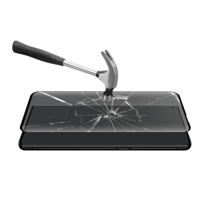 Protection d'&eacute;cran en verre tremp&eacute; Bord &agrave; Bord Incurv&eacute; pour OPPO Find X2/X2 Pro, Noir