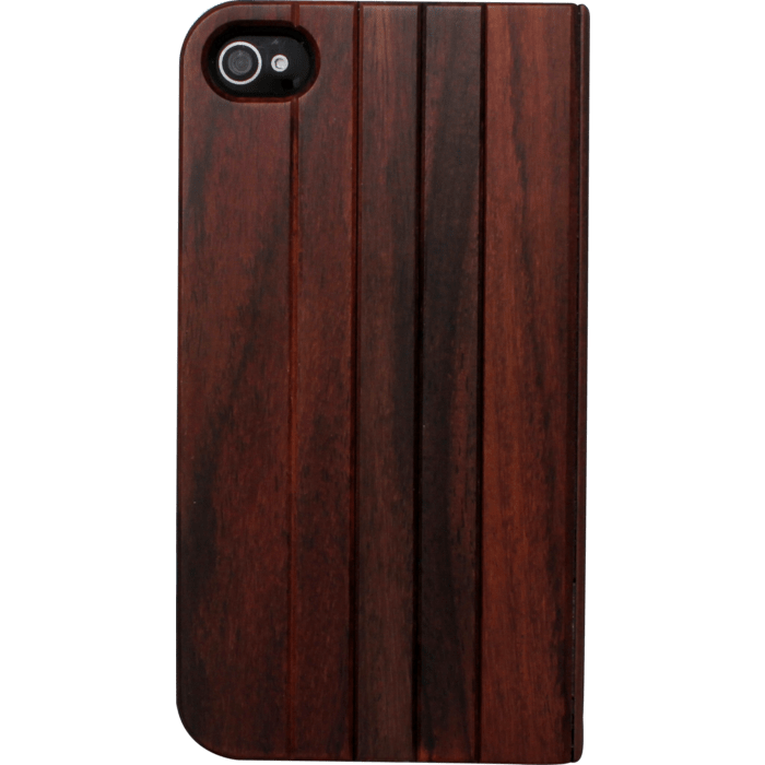 Coque Clapet pour Apple iPhone 4/4S, Bois Naturel de Rosewood