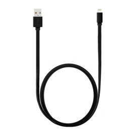 Câble Lightning certifié MFi Apple Charge Speed 3A charge/ sync (1M), Noir de jais