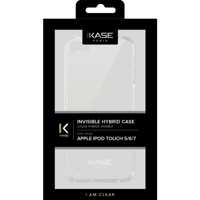 Coque hybride invisible pour Apple iPod touch 5/6/7, Transparente