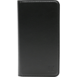 Coque Clapet avec Pochettes CB pour Samsung Galaxy S4, cuir de veau Picadilly Noir