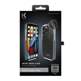 Coque Sport mesh pour Apple iPhone 13 Pro, Noir de jais