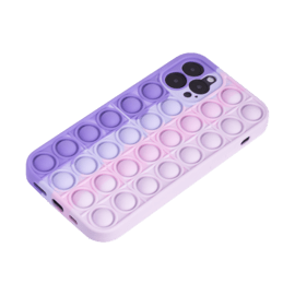 Coque Popping Bubble pour Apple iPhone 12/12 Pro, Bleu Vert