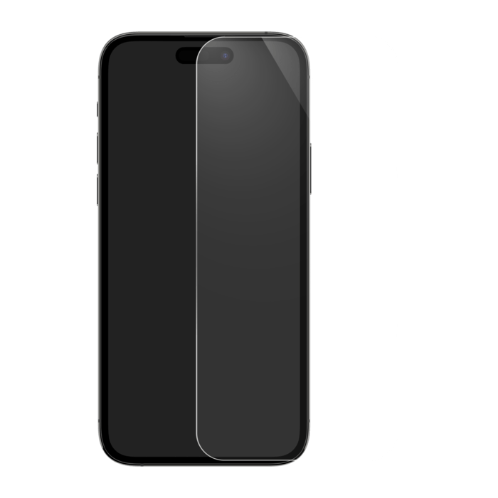 Protecteur d'&eacute;cran en verre tremp&eacute; de qualit&eacute; sup&eacute;rieure (60% verre tremp&eacute; recycl&eacute;) pour Apple iPhone 15, Transparent