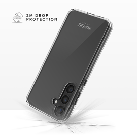 Coque hybride invisible fabriqué avec 83% de plastique recyclé pour Samsung Galaxy S24+ 5G, Transparente