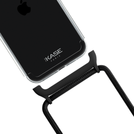 InCoque invisible détachable 2-en-1 en bandoulière pour Apple iPhone 12/12 Pro, Minuit noir
