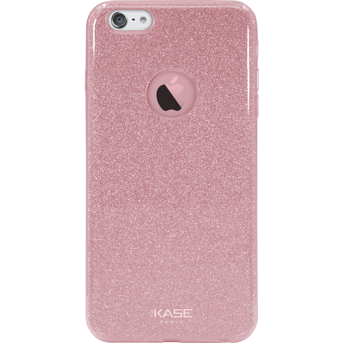 Coque slim pailletée étincelante pour Apple iPhone 6 Plus/6s Plus, Or Rose