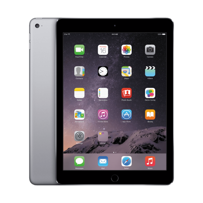 iPad Air 2 reconditionn&eacute; 16 Go, Gris sid&eacute;ral, d&eacute;bloqu&eacute;