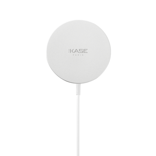Case Chargeur sans fil rapide magn&eacute;tique (15W), Blanc argent