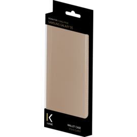 Etui à clapet pour Samsung Galaxy S5, Doré