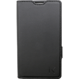 Coque clapet aimant&eacute;e avec pochette CB pour Sony Xperia Z3 Compact, Noir